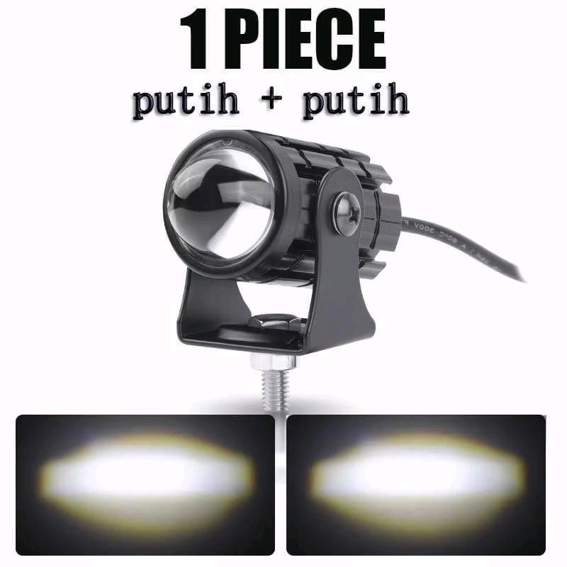 lampu tembak mini sorot Laser Gun LED D2 motor mobil sorot Laser gun 2 warna kuning putih 3