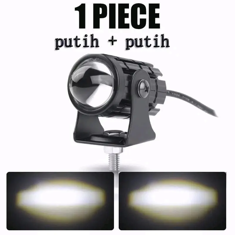 lampu tembak mini sorot Laser Gun LED D2 motor mobil sorot Laser gun 2 warna kuning putih 2