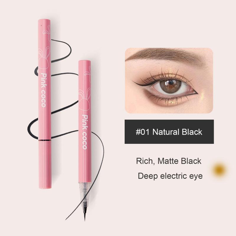 Bút Kẻ Mắt Dạng Lỏng Siêu Mỏng, Mượt Mà, Mờ, Không Thấm Nước, Chống Nhòe, Lâu Trôi, Đen, Nâu, Hồng, Nằm, Tằm, Bút Kẻ Mắt, Trang Điểm Mắt 1