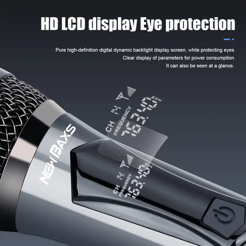 NEW BAXS 【Dapat diisi ulang】Mikrofon nirkabel SU601 / SU602 mikrofon 1-in-1 / 1-in-2 50M jarak penerimaan peralatan nyanyian KTV 6