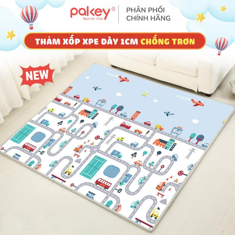  Thảm Xốp Cho Bé Pakey Chống Thấm Nước Thảm 2 Mặt XPE Siêu Dày 1cm Siêu Êm Cho Bé Chơi Tập Bò Tập Đi 