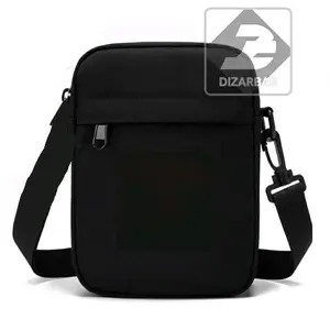 Tas Keren Model Selempang dengan Satu Pengait Handle Cowok / Cewek Polos Trendy  Simple Cocok Untuk Barang Bawaan Anda Slingbag Hitam HP tascowok