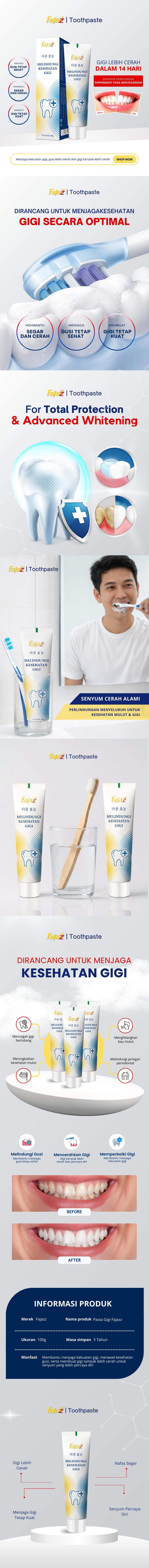 【COD】FAJAZZ MW3 Pasta Gigi  – Sudah Terdaftar BPOM  Versi terbaru dengan teknologi pemutih Korea  Membantu gigi tampak lebih putih / Mengangkat karang gigi / Formula probiotik / Menjaga kesehatan gusi sensitif / Efektif membersihkan noda gigi