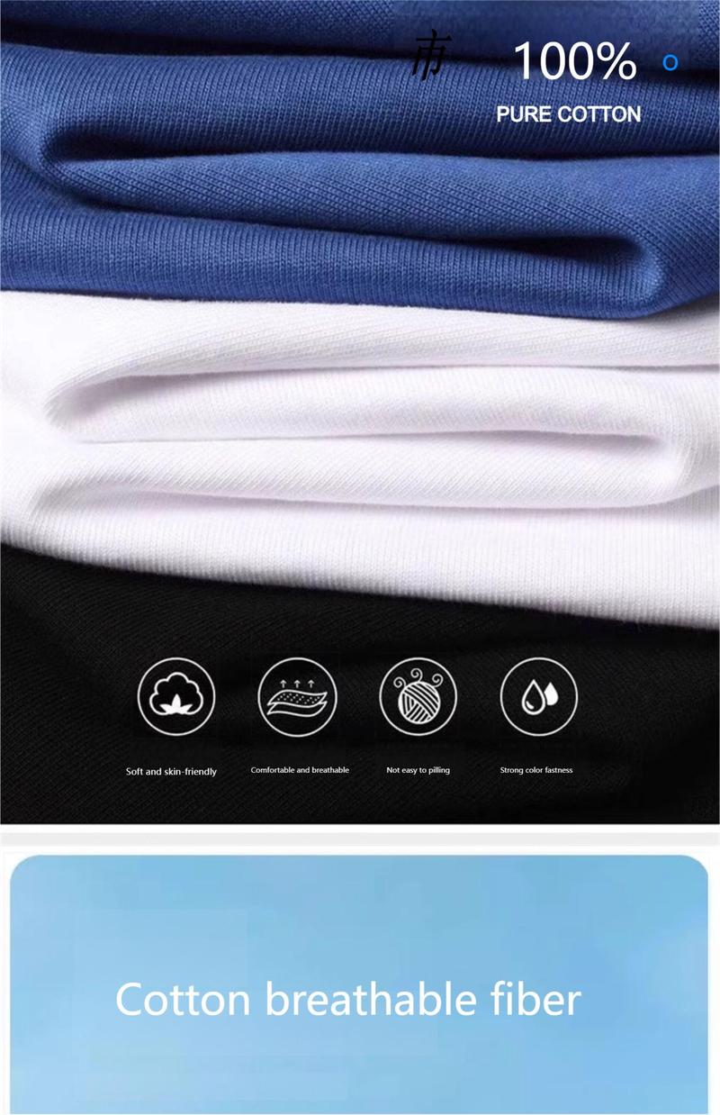 Product Introduction of Áo Thun Nam ngắn Tay Dáng Rộng Vai, Phong Cách Hồng Kông, Tay Lửng Áo, Thích Hợp Cho Các Cặp Đôi, Quần Áo Mùa Hè, Ngoại Cỡ Có Sẵn Menswear Cổ Tròn 1