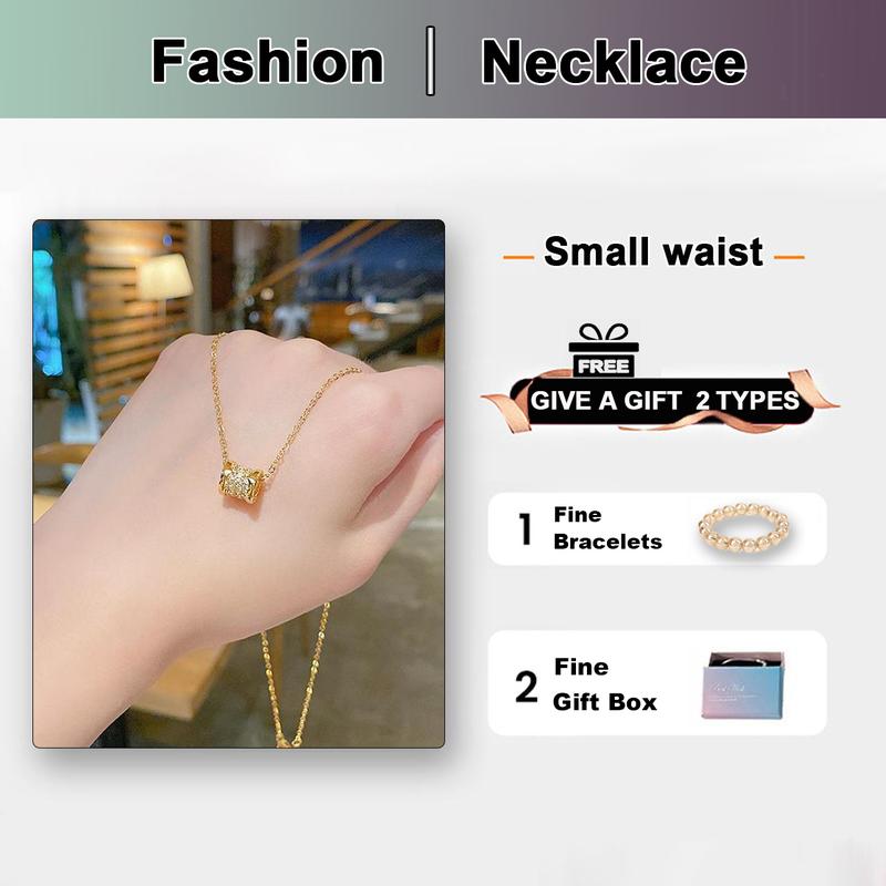 Vòng cổ thép titan mới, vòng cổ nữ, thiết kế đẹp, cao cấp, sẽ không phai màu, tặng kèm vòng tay làm quà Trang Sức Bông X145 Dây Chuyền