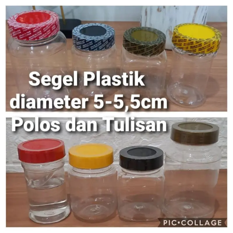 Paket Lengkap ! Toples KOTAK 150ml + Segel Alu 51mm + Segel PVC 5 5cm 4
