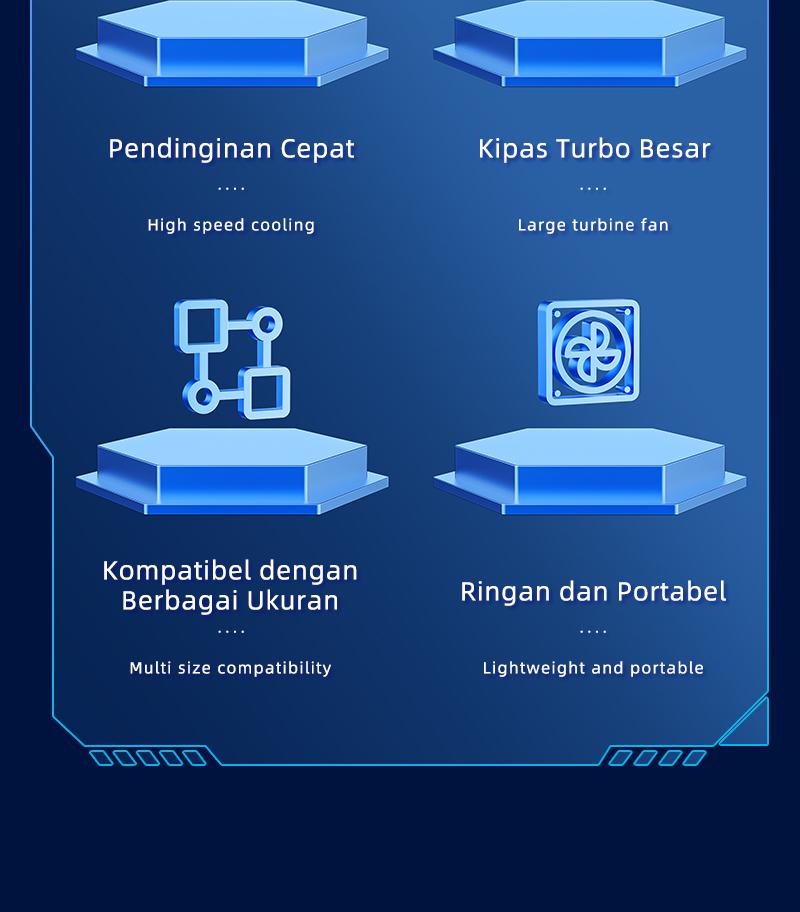 YLV Cooling Pad RGB Light Laptop Kipas Laptop Cooling Pad Pendingin Laptop Silent - M19 For Gaming Laptops Computer 10-14 Inci. YLV Cooling Pad RGB Light Laptop Kipas Laptop Cooling Pad Pendingin Laptop Silent - M19 For Gaming Laptops Computer 10-14 Inci.