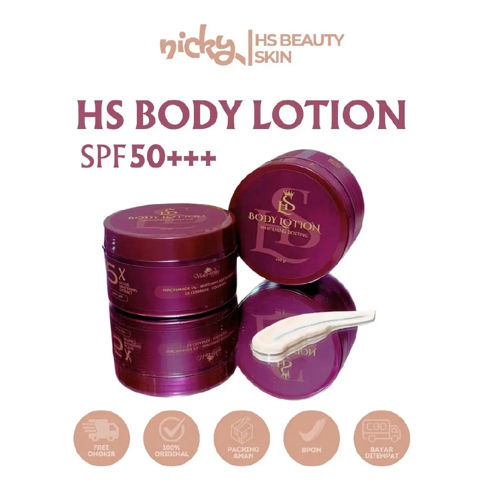 Hs Body Lotion Dosting Bpom 15X Extra Whitening Mencerahkan Kulit