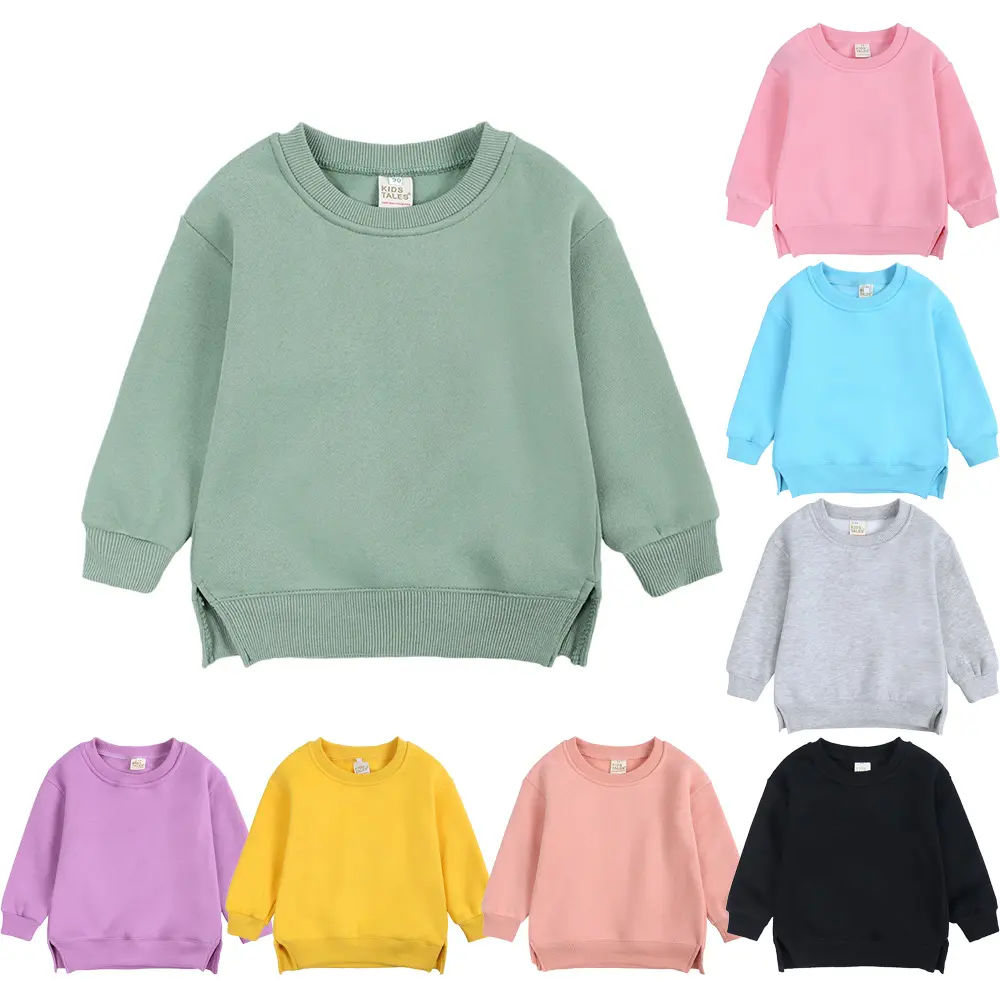 Baju peluh musim sejuk untuk kanak-kanak, kot bulu pepejal, pakaian sukan untuk kanak-kanak lelaki dan perempuan, jaket Baju