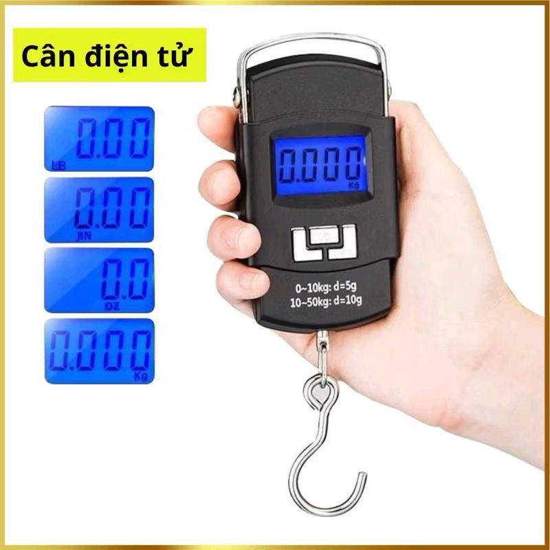 Cân Hành Lý Cầm Tay Điện Tử WH-01, Cân Hành Lý Xách Tay Tại Nhà, 50kg, Độ Chính Xác 10g Tiện Lợi Dễ Sử Dụng, Màn Hình Rõ Ràng, Thiết Kế Siêu Nhỏ Gọn, Đa Chức Năng