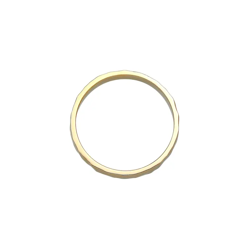 Elli Jewelry Perhiasan Wanita Perak Asli - Silver Cincin Basic Fine Gold Plated 2