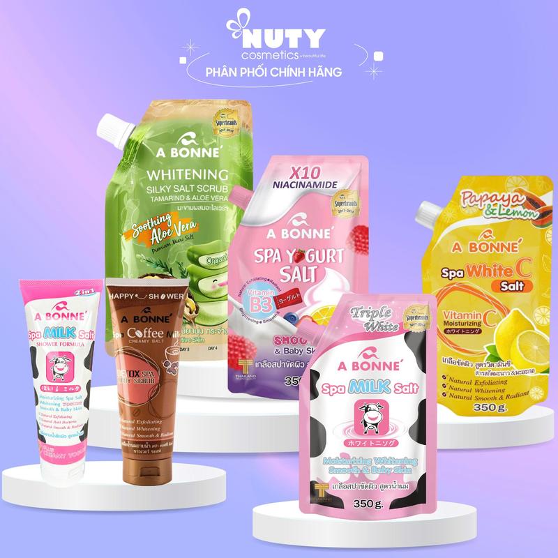 Muối Tắm Tẩy Tế Bào Chết A Bonné 350g Dưỡng Body Skincare