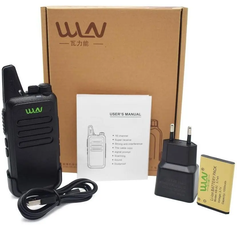 (COD) WLN HT WLN UHF Handy Talky TWO WAY RADIO BLACK - Walkie Talkie C1, Kuat dan Tahan Lama, Komunikasi Jarak Jauh, Outdoor, 16 Channel, Baterai Tahan Lama, COD