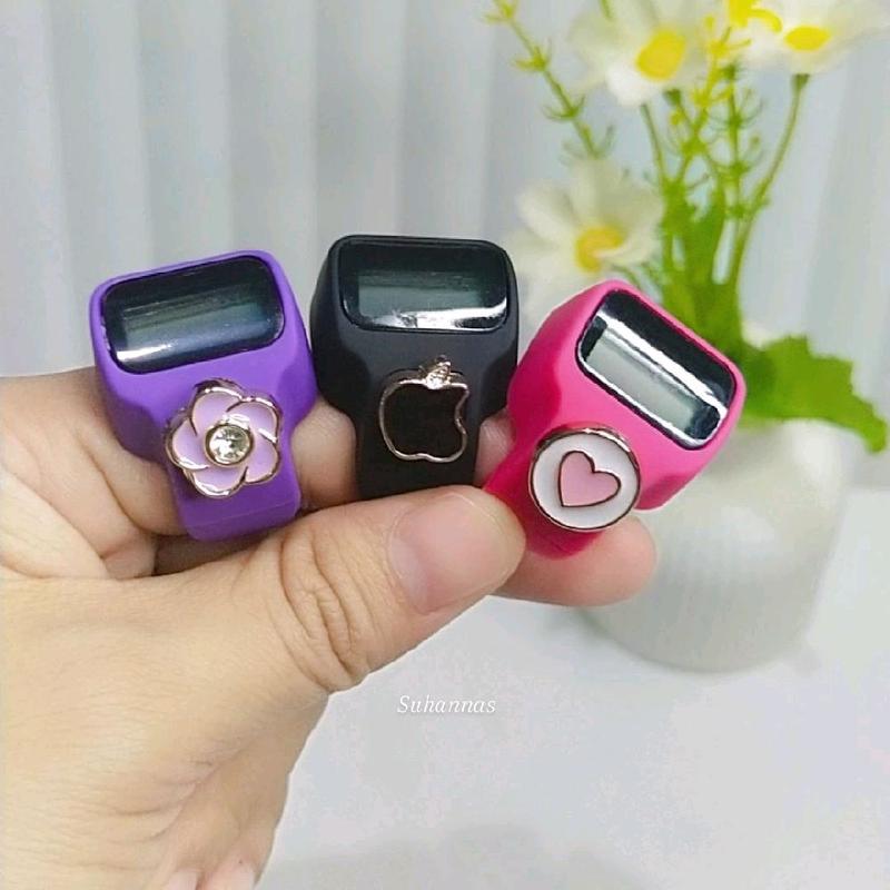 Suhannas - (FREE BUKU DZIKIR) Cincin Tasbih Digital  Muslim Motif Butterfly. 3