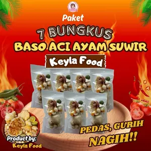 7 Bungkus Baso Aci Ayam Suwir By Keylaa Food Makanan Instan Pedas