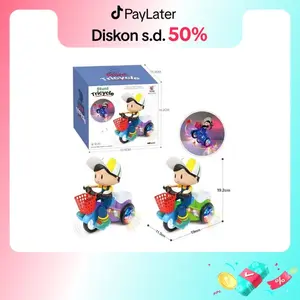 Mainan Anak Sepeda Cowok Lampu Musik