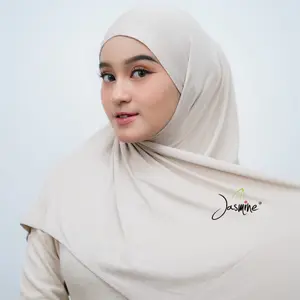 Hijab instan Oval with Inner bahan Cotton Rayon Premium Lembut Nyaman | Pashmina Inner Jasmine Adem