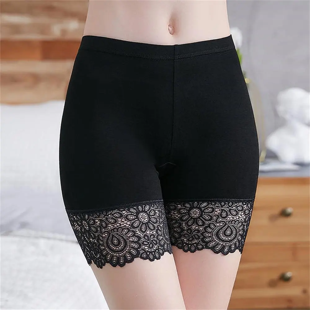 Quần an toàn của phụ nữ Mùa hè liền mạch quần short dưới váy mềm thoải mái phụ nữ đồ lót ren quần lót thoáng khí đấm bốc quần short xe đạp quần short