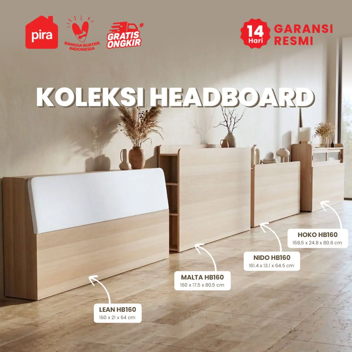 PIRA - HEADBOARD Series Sandaran Kasur / Bed