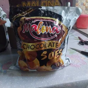 COD Soes Coklat Cokelat/strawberry/Update kemasan terbaru / merek baru/Malona/500g/1kg / mix rasa/halal Kue Sus Kering Isi soes coklat lumer 1 kgr Enak Murah Cemilan keluarga,  Chocolate Food Makanan Snack Manis Biskuit Susu Toples