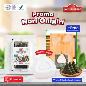 NORI ONIGIRI  10 LEMBAR | Nori Wrapper Khusus Bungkus Nori Triangle / Sushi Nori