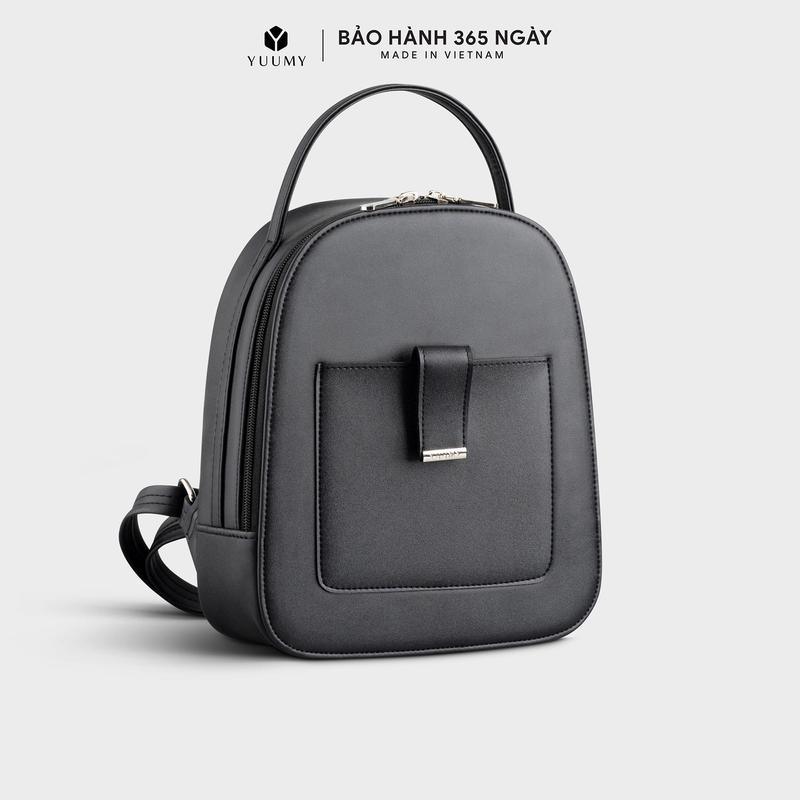 (Độc Quyền Livestream) Balo Yuumy (Thời trang nữ phong cách tối giản cỡ trung - Balo da Safiano YBA88)