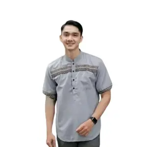 Example - Baju Muslim Koko FF Lengan Pendek Ukuran M L XL Bahan Toyobo Fodu