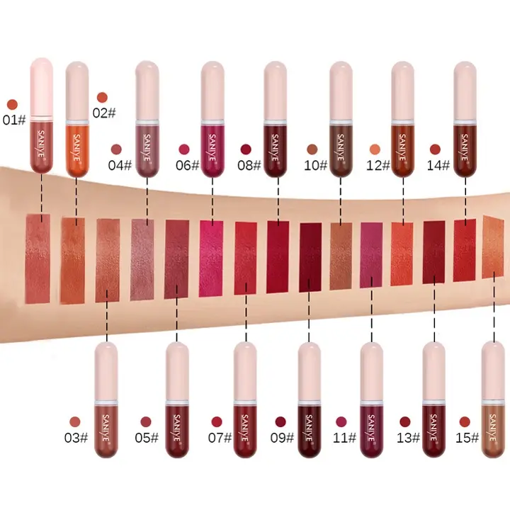 SANIYE Long Lasting Capsule Lip Matte Gloss L1135 | Lip Gloss Lipstik 5
