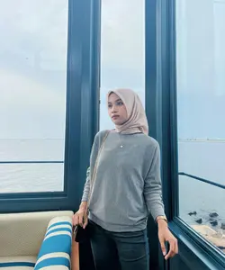 ALZAFA TOP KNITT BATWING ATASAN BLOUSE / MODEL KEKINIAN Wanita