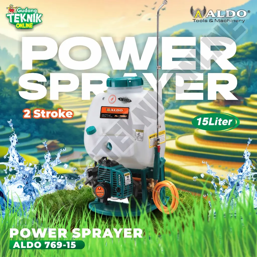 Mesin Semprot Hama ALDO 15L 769-15 / Engine Sprayer Hama ALDO 2Stroke - Mesin Kabut Power Spayer 2Tak 15 Liter ALDO