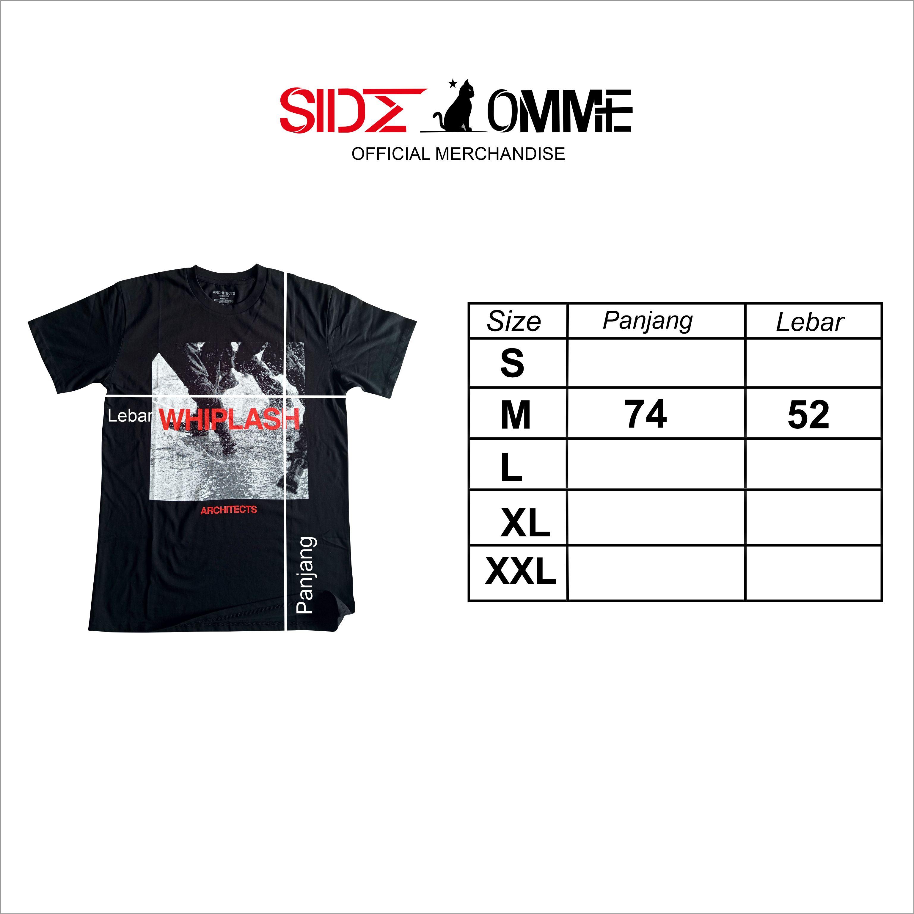 Architects Kaos Band Original (Whiplash Single Black Tshirt)