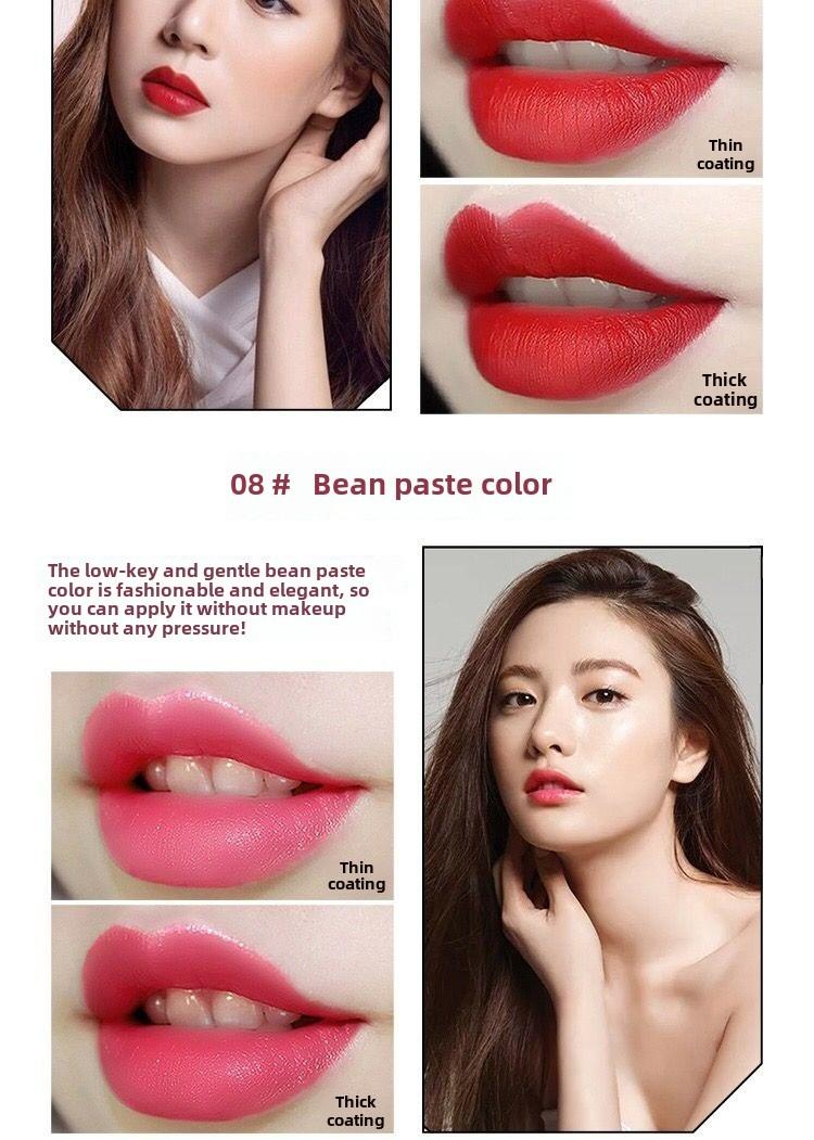 Product Introduction of Round tube lipstick lipstick moisturizing models moisturizing easy to color not easy to fall cosmetics Gloss Lipgloss Makeup Glossy 6