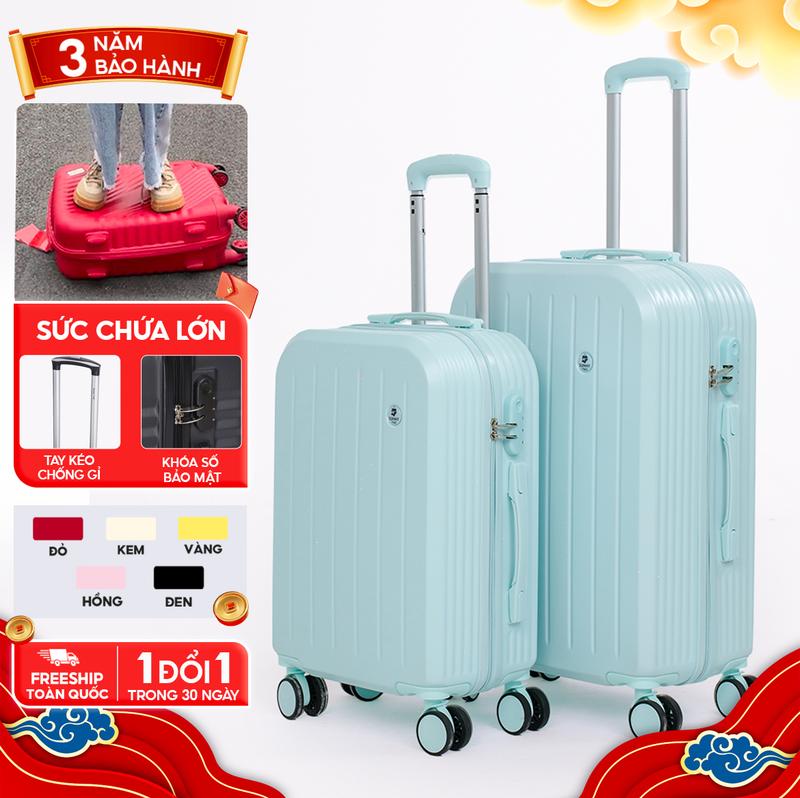 Vali Sunny - SV07 20-24inch Vali du lịch Vali thời trang Vali nhựa ABS+PC dẻo chống vỡ bảo hành 5 năm