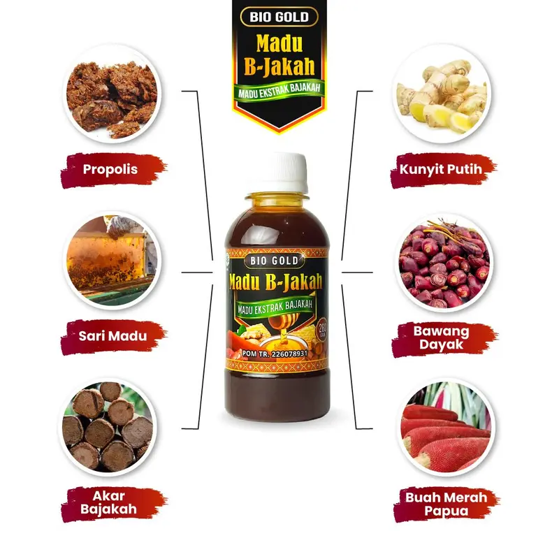 Madu Bajakah Bio Gold B-Jakah Madu Bajakah Asli Ampuh Atasi Benjolan BPOM 1