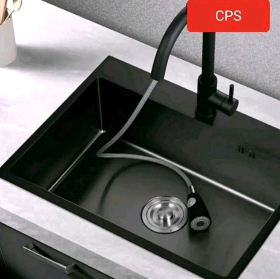 Kitchen sink 80black Paket Komplit Set Hitam