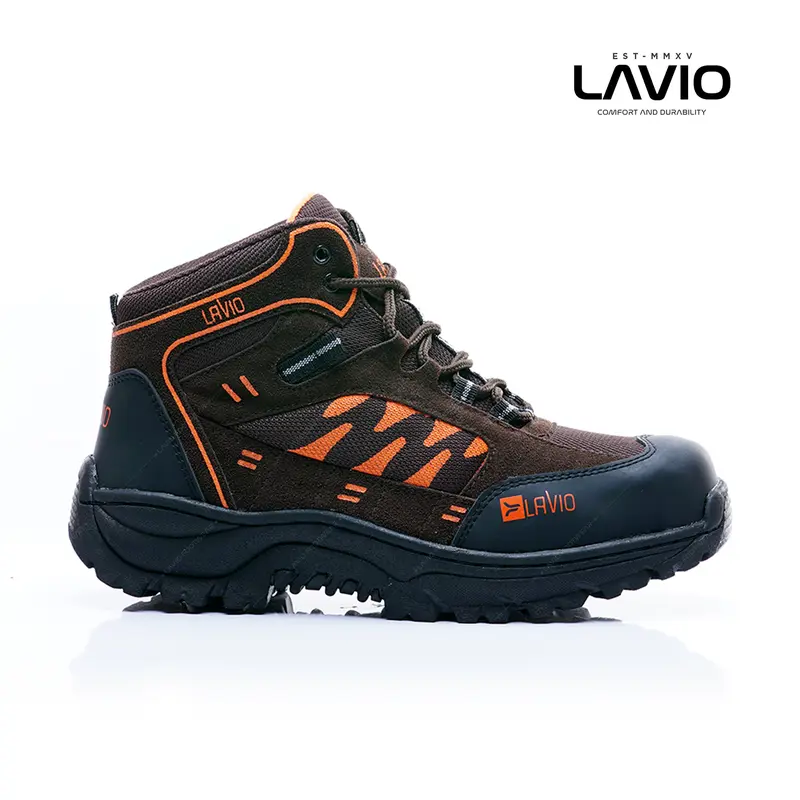 Sepatu Pria Safety Boots High Quality Premium Ujung Besi Sefty cowok Outdoor Hiking Mendaki Gunung Boot Kerja Lapangan Proyek Lavio Axel 4