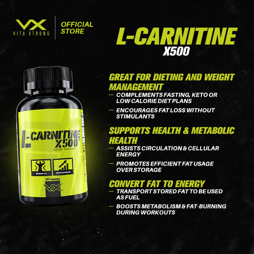VITAXTRONG Real Whey 5lbs + L-Carnitine 100 Caps | Lean Muscle Combo | 26g Protein | Energy & Recovery [VX]