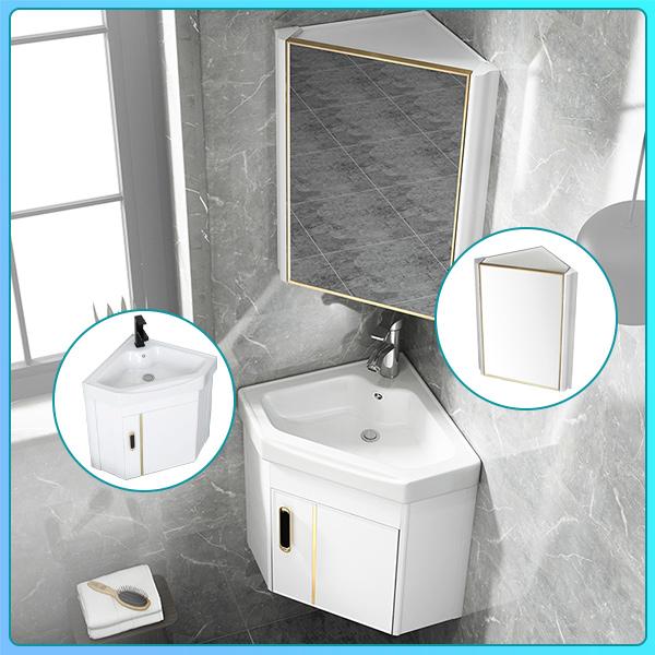 38CM Triangular wash basin cabinet Bathroom Basin Cabinet Ceramic ...