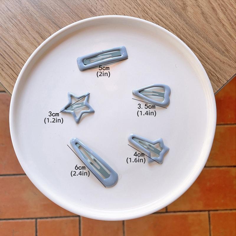 Kẹp Tóc Bé Gái, 10 Cái / Bộ, Thiết Kế Trái Tim Và Ngôi Sao Dễ Thương, Màu Pastel, Kẹp Tóc Công Chúa Bé Gái, Kẹp Bên, Phụ Kiện Tóc Trẻ Em, Mũ Cài Tóc Cho Bé Gái 3