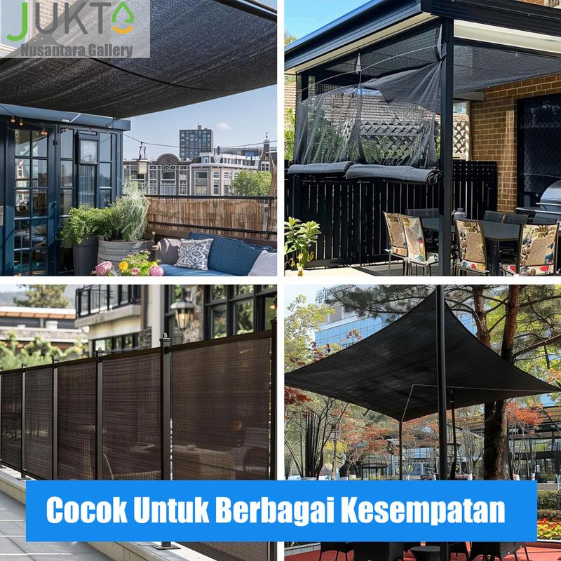 Product Introduction of JUKTA[COD]Jaring Paranet Pelindung Sinar Matahari Sunshade Net Anti Uv 90% Net Shading Rat Ejaring Tanaman Outdoor Garden Net Multi Ukuran Untuk Rumah Kaca Hitam 9