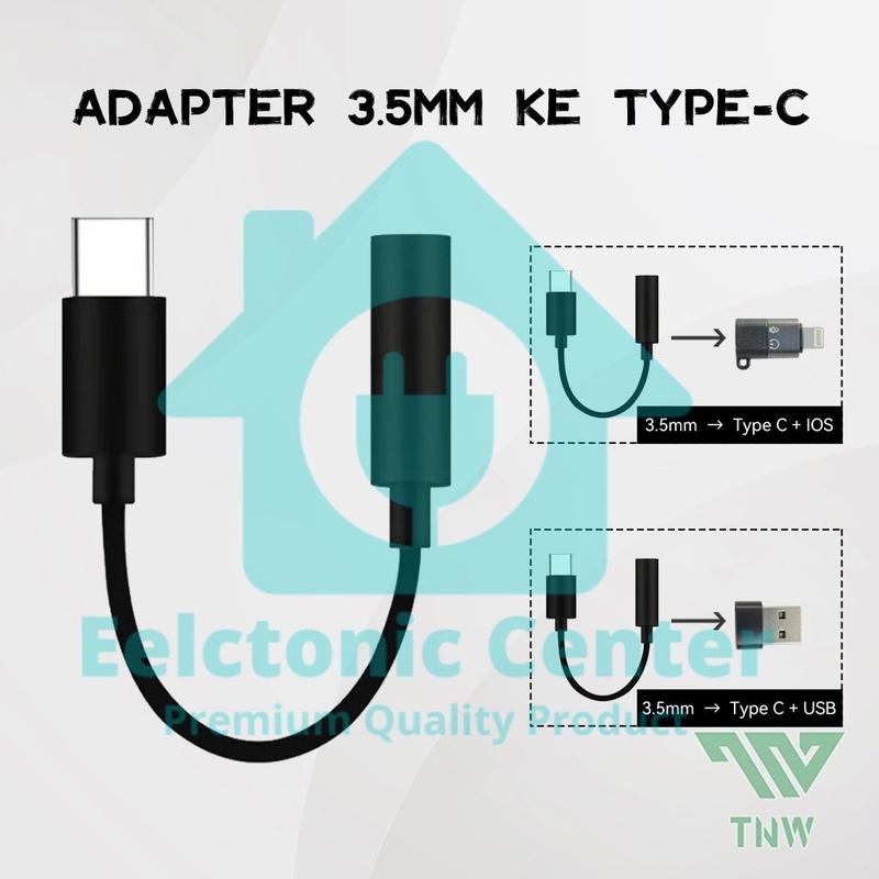 TNW Type C to 3.5mm Headphone Jack Adapter IOS Tipe C Aux Audio Converter - EC SOLUTION Accessories Jam 0