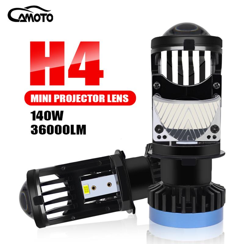 Product Introduction of CAMOTO H4 LED Headlight Canbus Car Lamp Mini Projector Lens Automobiles Bulb 6500K 36000LM Conversion Kit Hi/Lo Beam 12V/24V 4