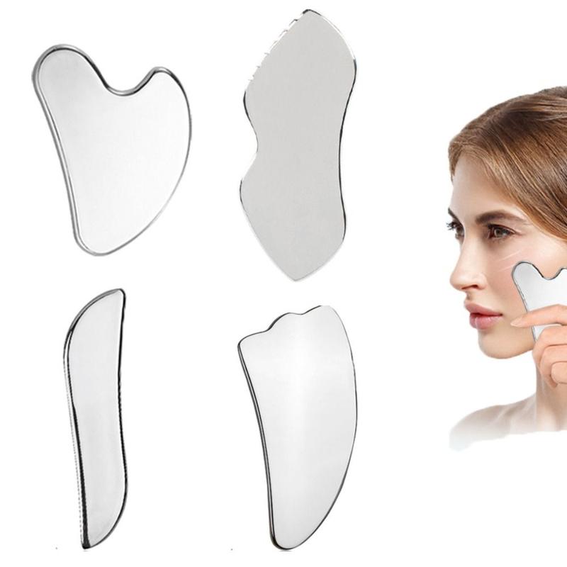 Product Introduction of Stainless Steel Gua Sha Facial Tool Beauty Tool Universal GuaSha Massage Tool Remove Wrinkles Relieve Skin Fatigue Gua Sha Board for Face 9