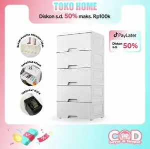 【TOP-1】 Eksklusif/Laci Plastik/Lemari Pakaian/Lemari plastik/Kabinet Drawer StorageCabinet Ukuran Jumbo COD