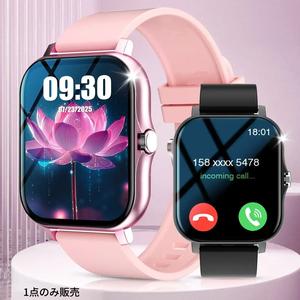 2026年フル機能スマートウォッチ、ワイヤレス通話・天気アラート付き、スポーツモード、カスタマイズ可能な壁紙、AppleおよびAndroid対応、男女兼用