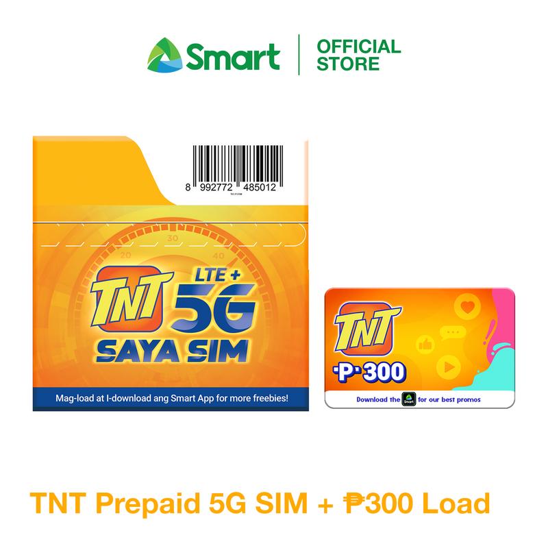 TNT 5G SIM with P300 Load Card and FREE Saya All 40 - TikTok Shop ...