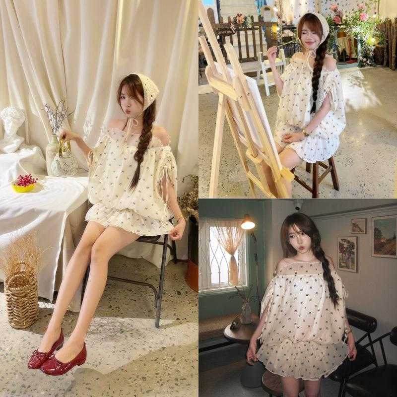 SET ÁO VOAN TRỄ VAI BÈO + QUẦN VÁY XOÈ