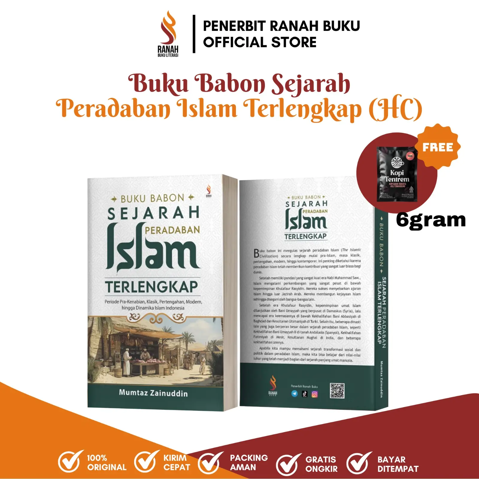 RANAH BUKU LITERASI Buku Babon Sejarah Peradaban Islam Terlengkap (FREE KOPI 6GR )