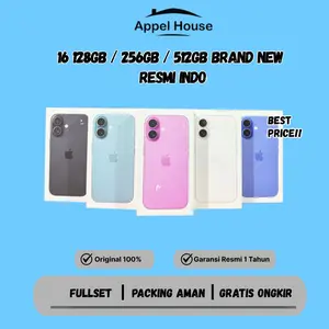 (AppelHouse x RBS.gadget) iPhone 16 128GB 256GB 512GB New Garansi Resmi Indo 1 tahun ibox Tam GDN