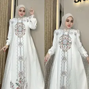Dress Ametha Bahan Sabrina Anti UV Mix Tile Salju Dress Motif Terbaru Dress RSM Bunda Yuki Dress Ametha Bahan Sabrina Anti UV Mix Tile Salju Dress Motif Terbaru Dress RSM Bunda Yuki